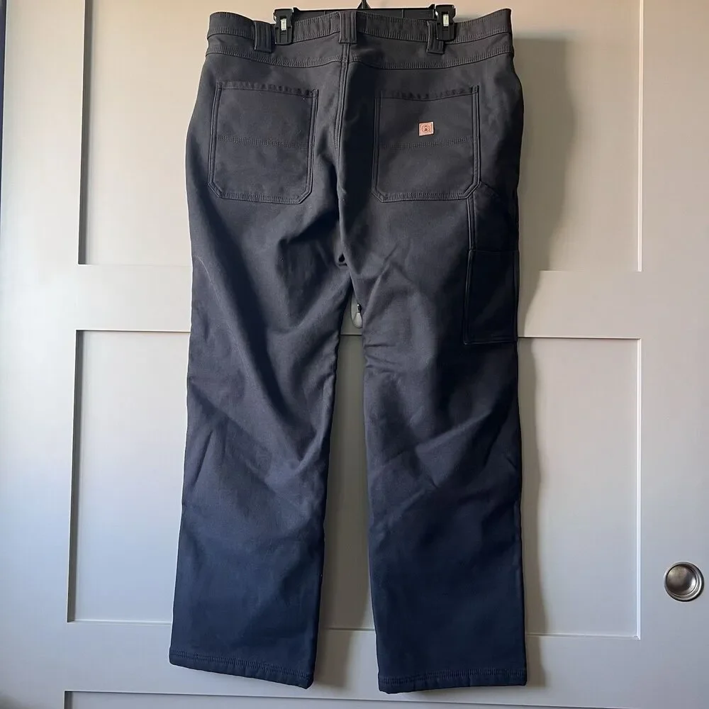 Coleman Mens Fleece Lined Utility Pants 40X32 Black Hiking Outdoor Camping‎ EUC